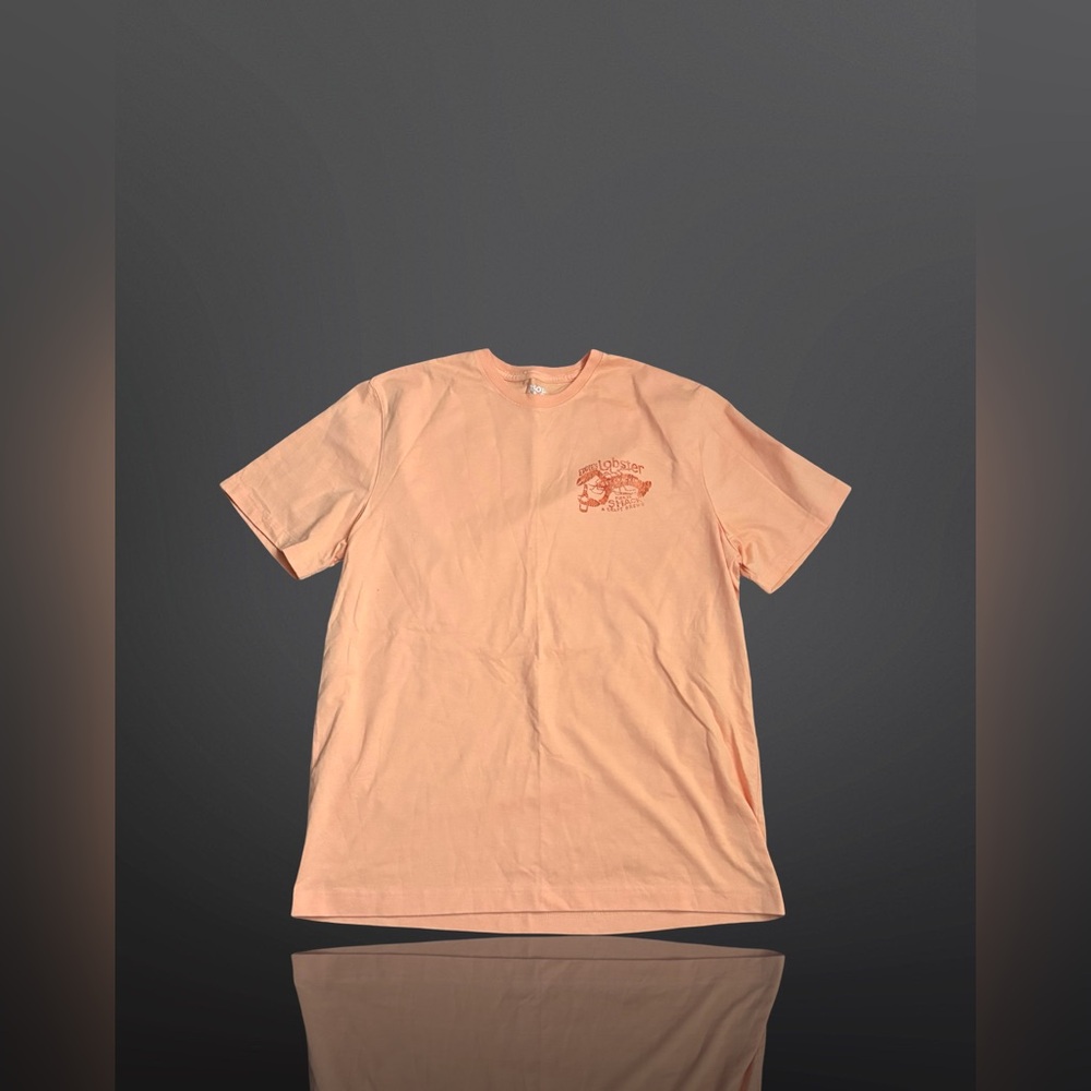 Izod Orange or Peach Graphic Men's T-Shirt Size Large